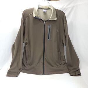 Columbia Titanium Casual Zip Up Long Sleeve Jacket Mens Size Large L Brown